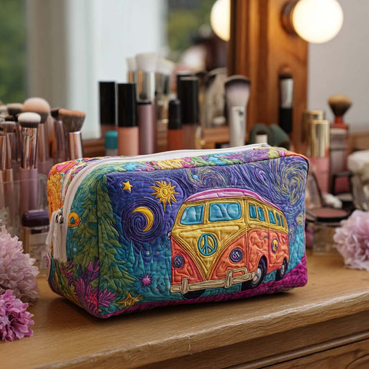 Cosmic Road Trip Quilted Makeup Bag EM06
