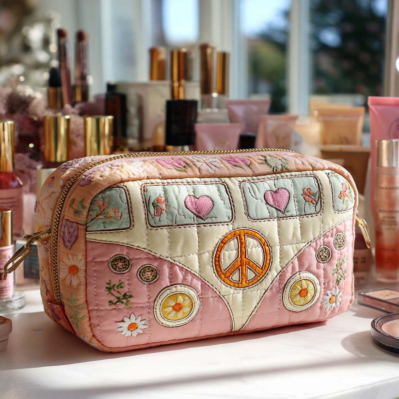 Pastel Dream Van Quilted Makeup Bag EM07
