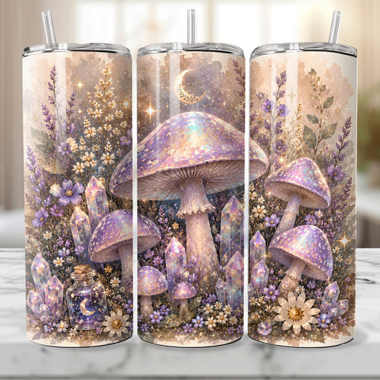 Holographic Mushroom Skinny Tumbler EM10