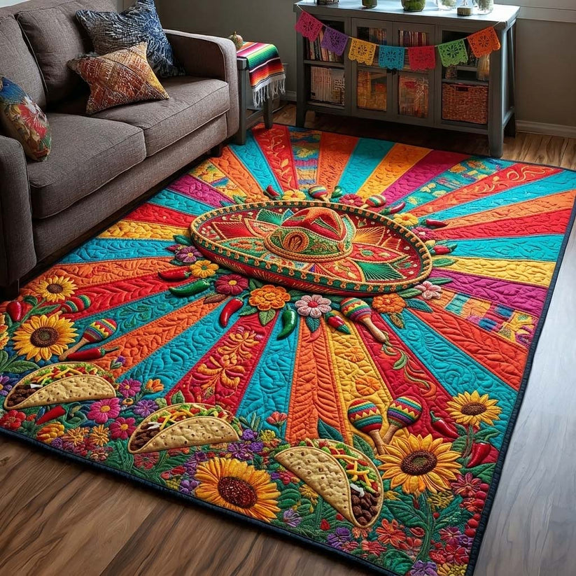 Vibrant Mexican Fiesta Area Rug LD34
