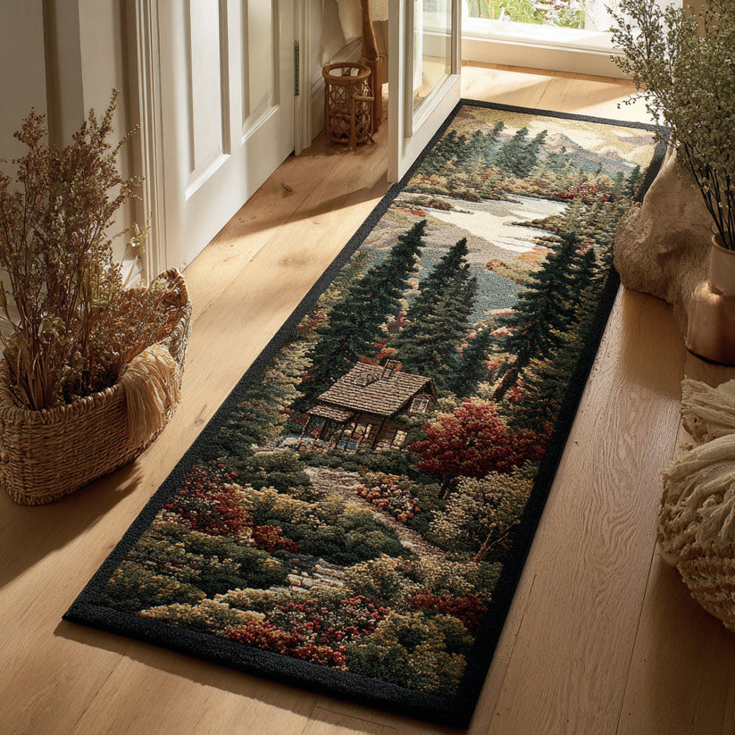 Cabin Forest Path Runner Carpet LD01