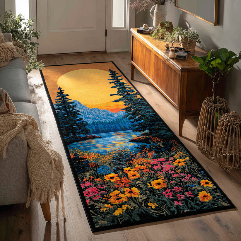 Forest Bloom Sunrise Runner Carpet LD02