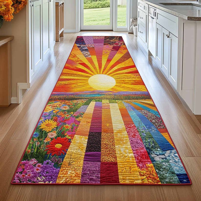 Bright Sunburst & Wildflower Runner Carpet LD06