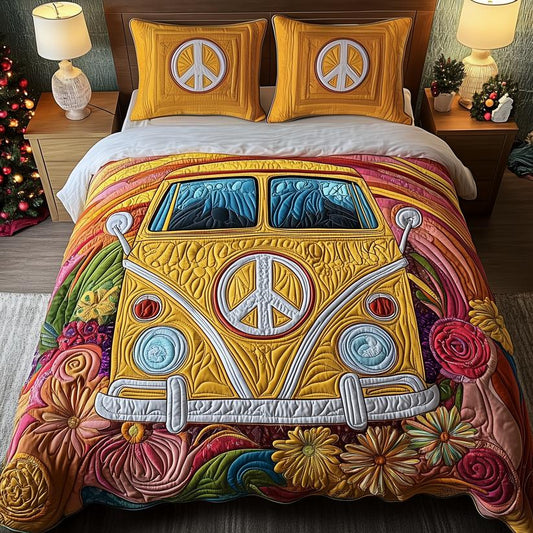 Hippie Caravan Quilted Bedding Set LD09
