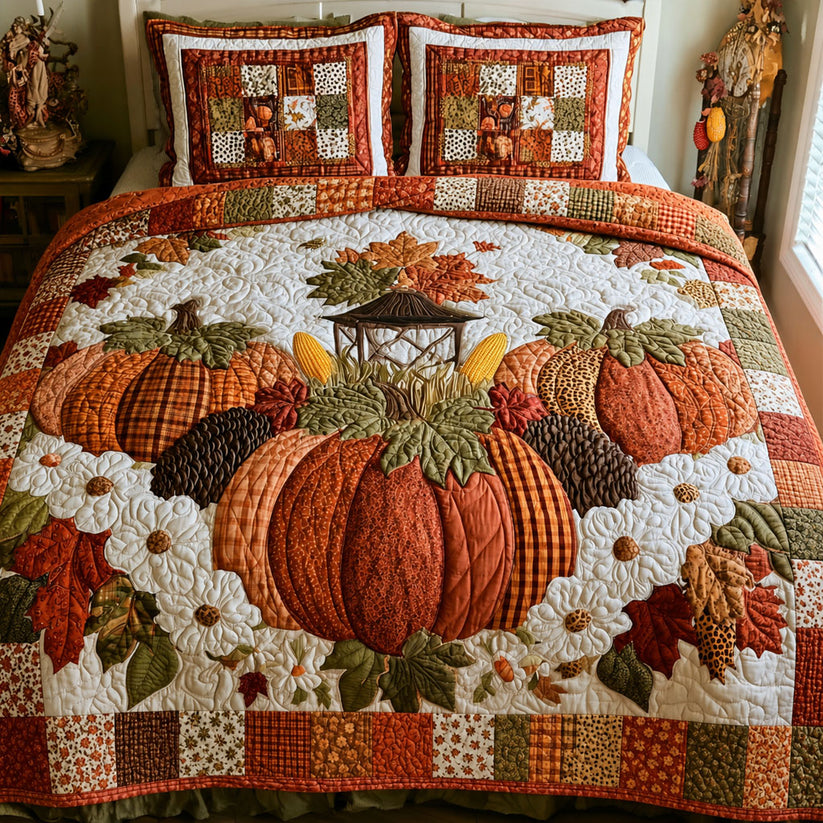 Autumn Garden Joy Quilted Bedding Set LD32