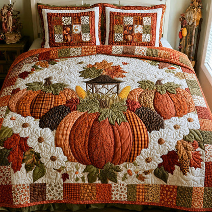 Autumn Garden Joy Quilted Bedding Set LD32