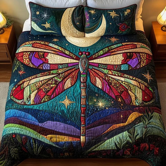 Celestial Dragonfly Quilted Bedding Set LD41