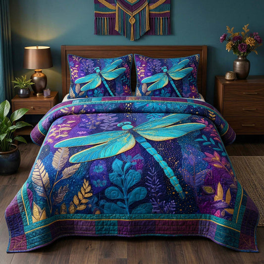 Mystic Dragonfly Quilted Bedding Set LD95