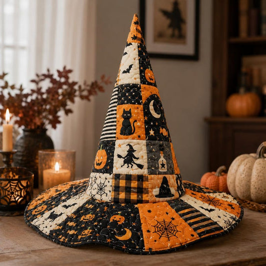Country Farmhouse Halloween Quilted Halloween Hat LD06