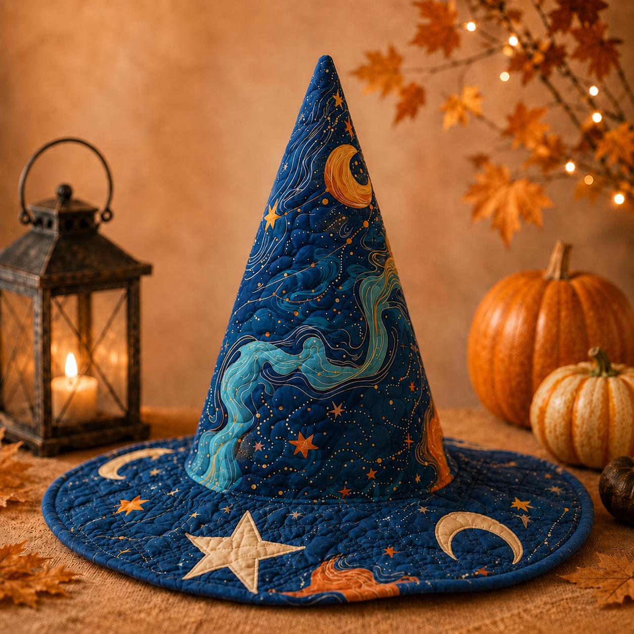 The Celestial Voyager Quilted Halloween Hat LD11