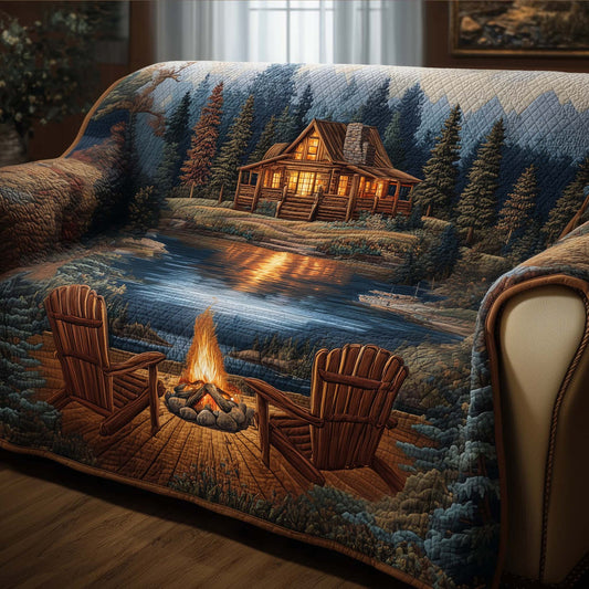 Log Cabin Quilted Seat Sofa  LD07