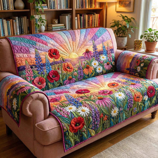 Blooming Meadow Quilted Seat Sofa  LD08