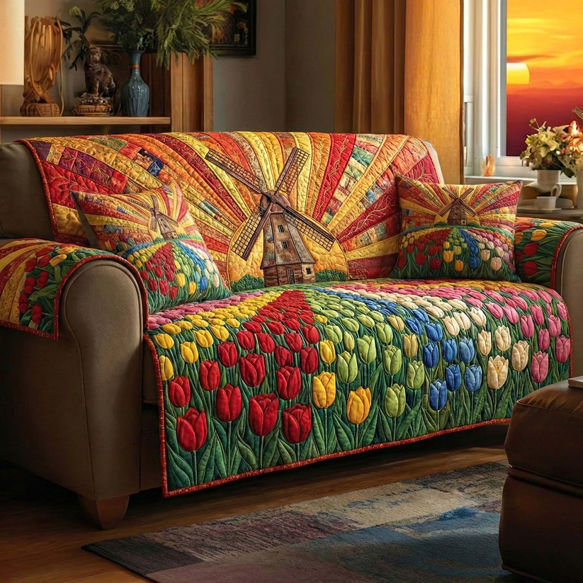 Blooming Meadow Quilted Seat Sofa  LD10