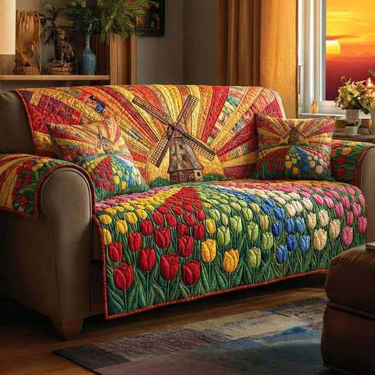 Blooming Meadow Quilted Seat Sofa  LD10