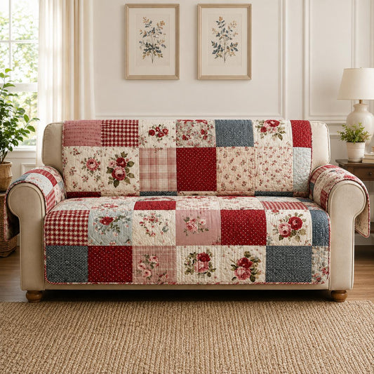 Country Cottage Quilted Seat Sofa LD15
