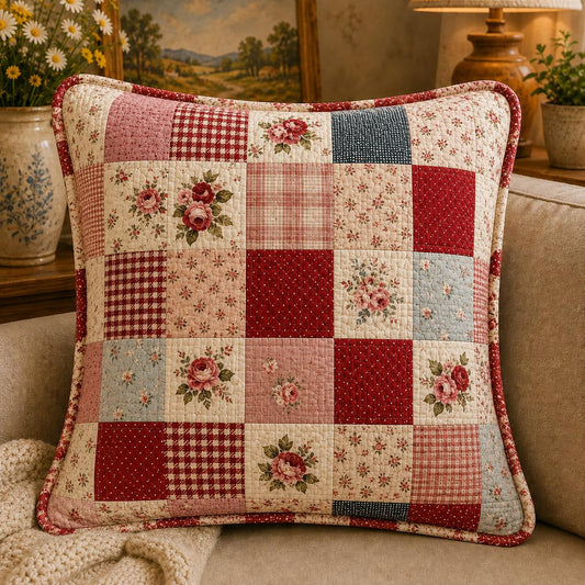 Country Cottage Quilted Pillow Cover LD15QLTPLC