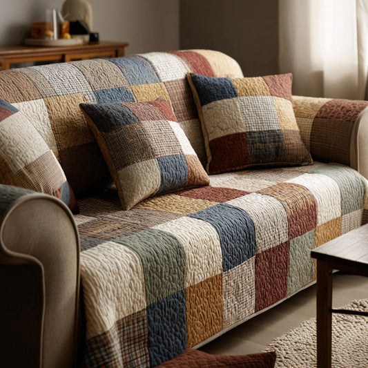 Boho Patchwork Quilted Seat Sofa LD45