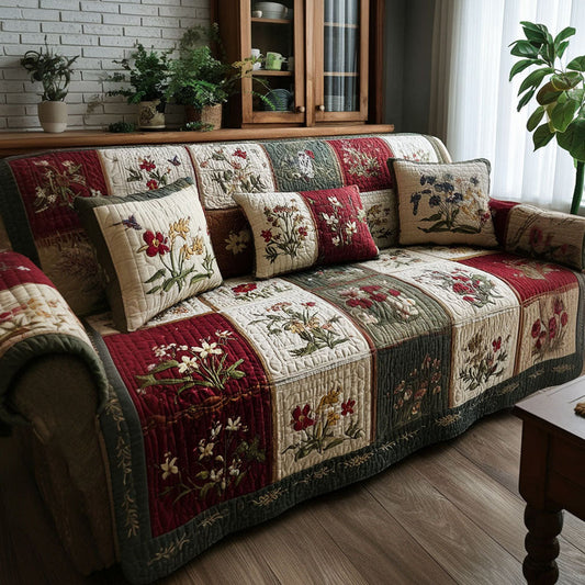 Rustic Meadow Grace Quilted Seat Sofa LD51