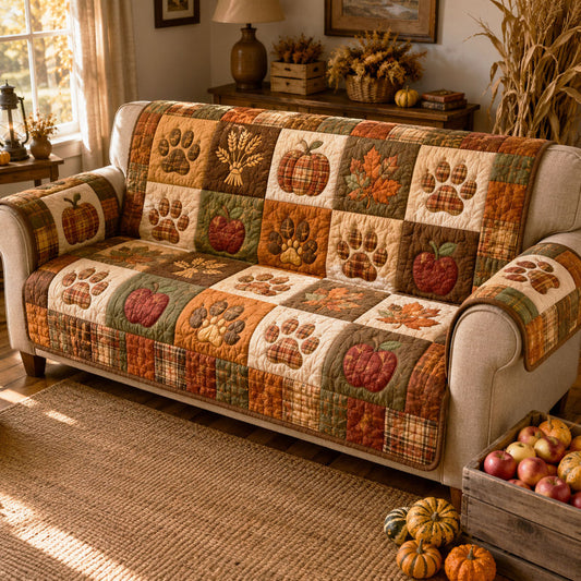Autumn Patchwork Pet Quilted Seat Sofa LD71