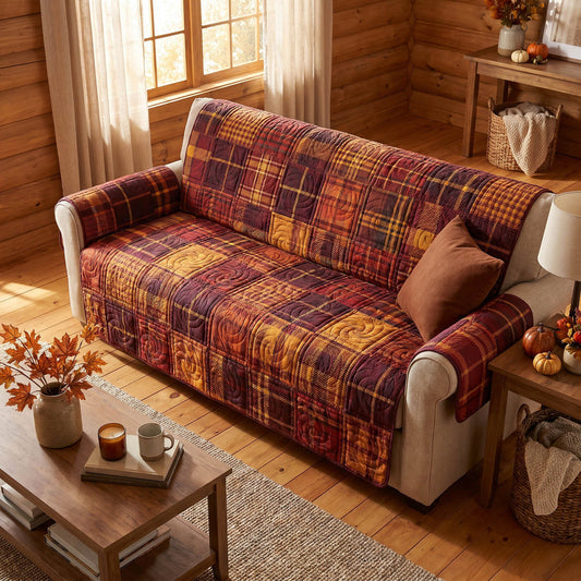 Cozy Patchwork Quilted Seat Sofa LD73