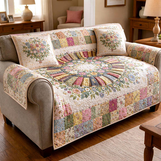 Wildflower Books Quilted Seat Sofa LD86