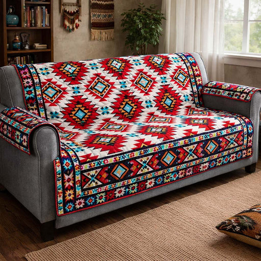 Golden Mesa Symbols Quilted Seat Sofa LD100