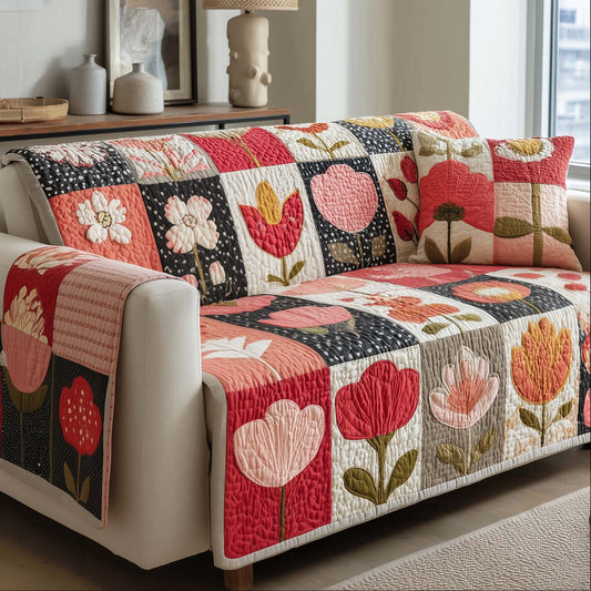 Blooming Season Quilted Seat Sofa LD104