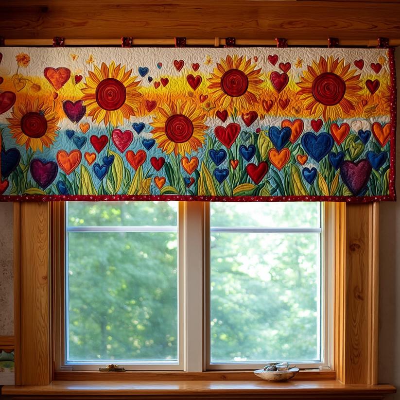 Blooming Glow Quilted Valance LD03