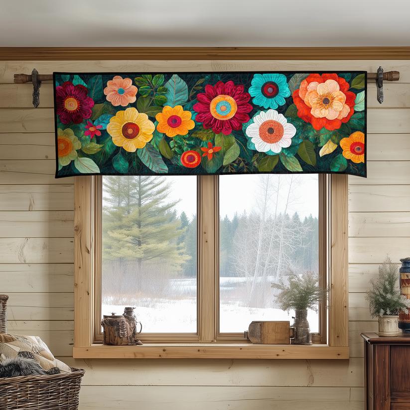 Bright Meadow Quilted Valance LD05