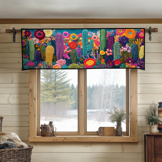 Cactus Garden Quilted Valance LD06