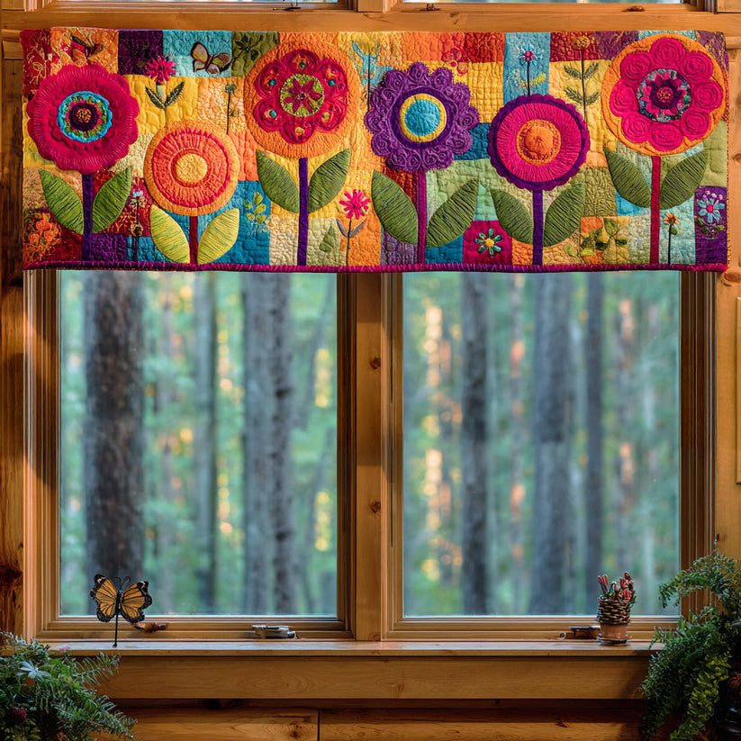 Floral Life Quilted Valance LD07