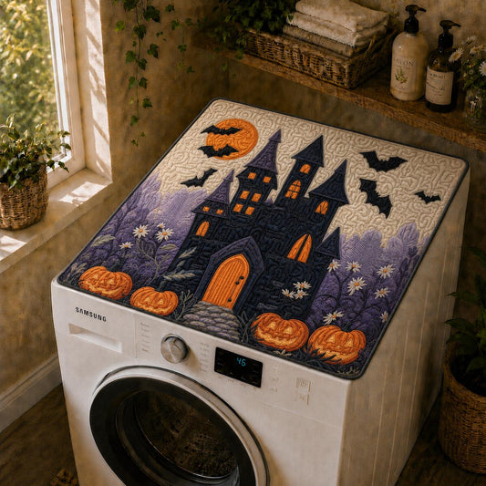 Spooky Haunted Castle Quilted Washing Machine Cover LD20QLTWMC