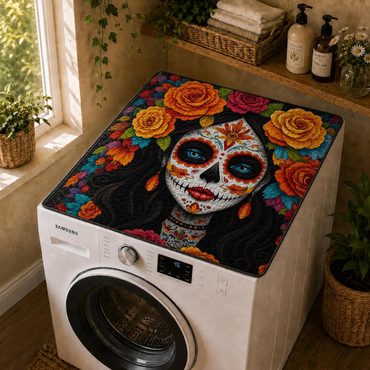 Mexican Sugar Skull Quilted Washing Machine Cover LD25QLTWMC