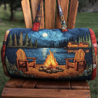 Camping Vibe Quilted Duffle Bag