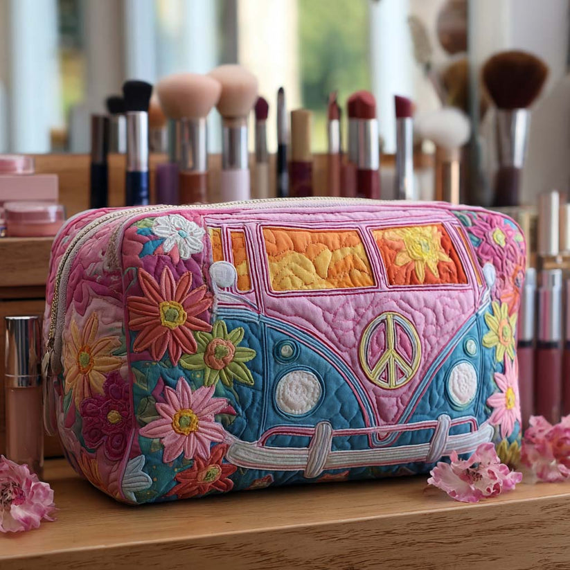 Wandelust Blooming Quilted Makeup Bag LD01