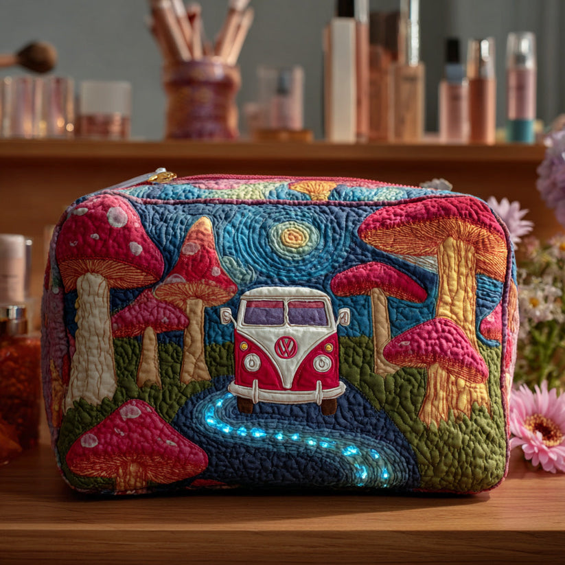 Cosmic Hippie Dream Quilted Makeup Bag LD03