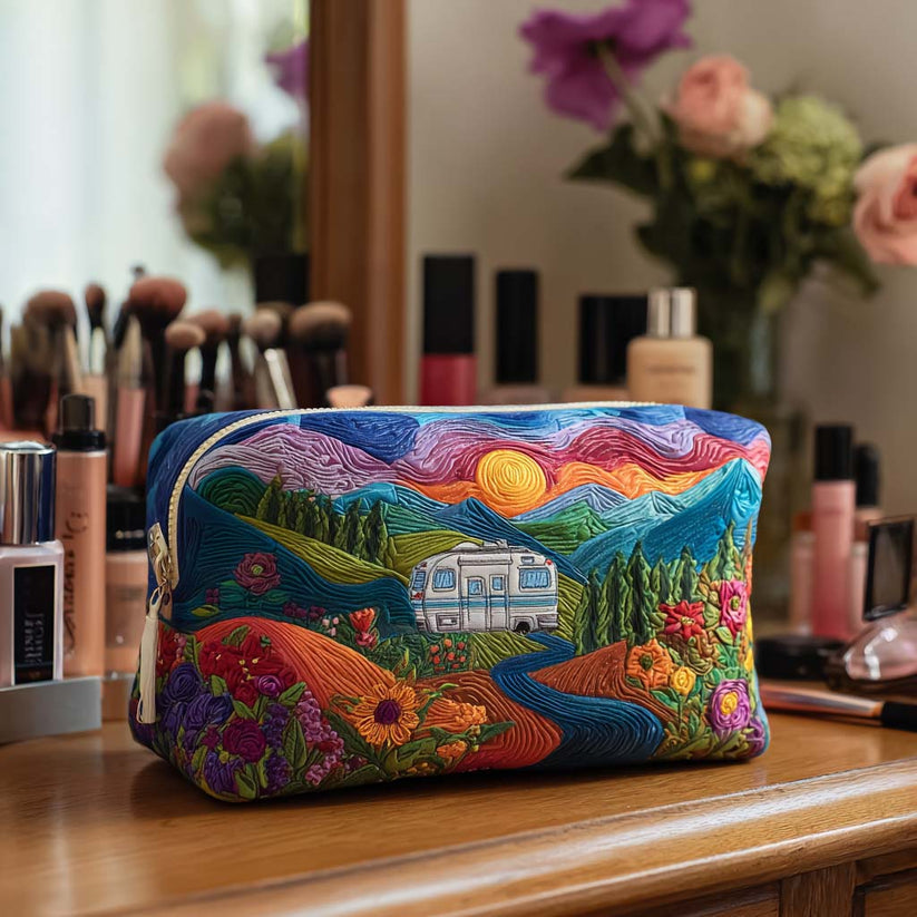 Road of Colors Quilted Makeup Bag LD04