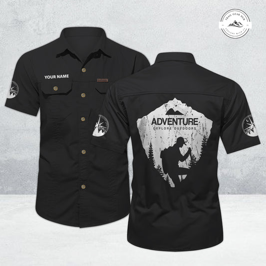 Trail Gear Hub Adventure Edition Men’s Short Sleeve Cargo Shirt LV05