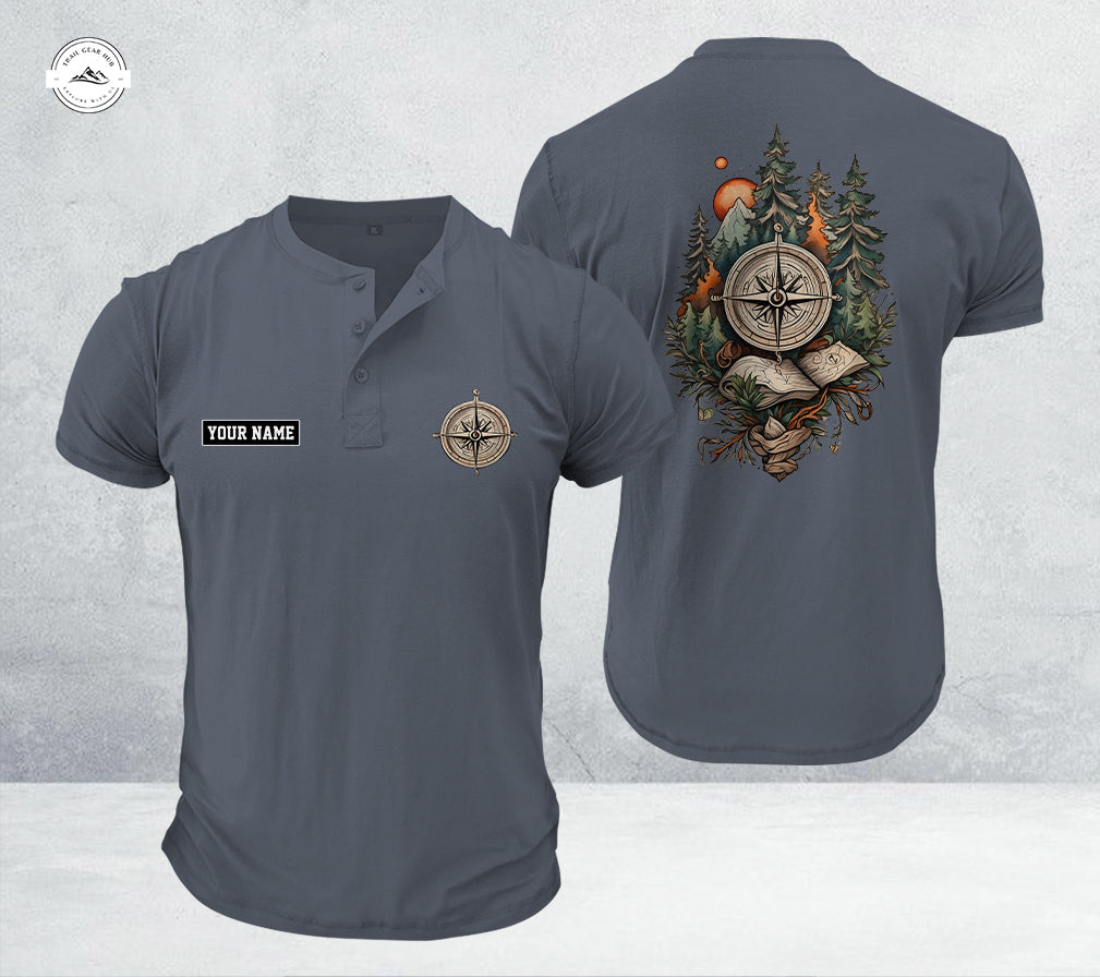 Compass Forest Adventure Henley Shirt LV04