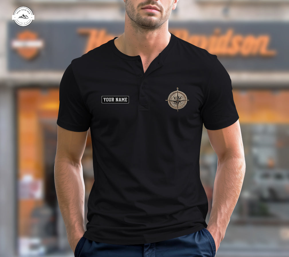 Compass Forest Adventure Henley Shirt LV04