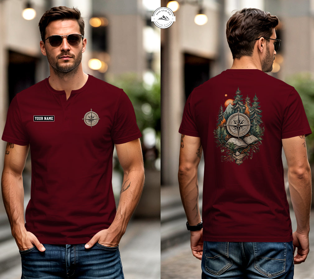 Compass Forest Adventure Henley Shirt LV04