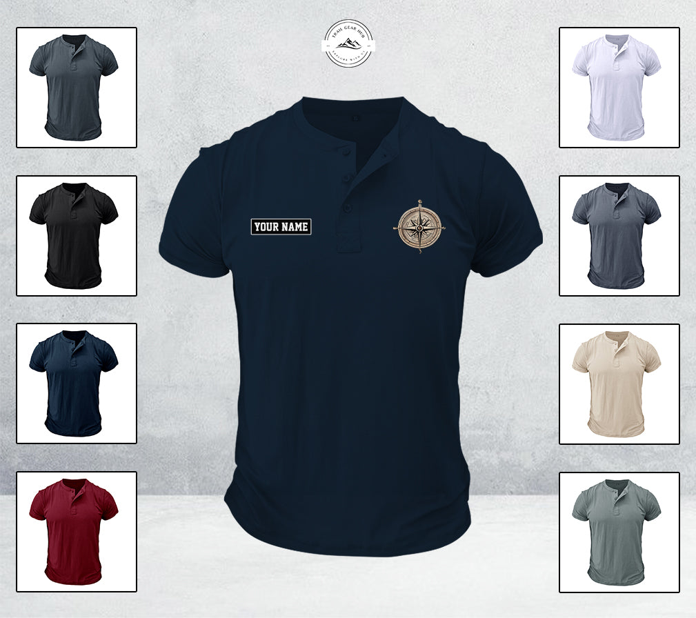 Compass Forest Adventure Henley Shirt LV04