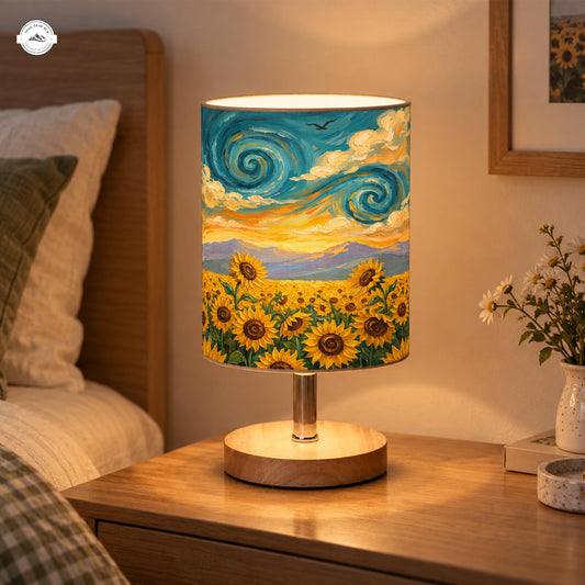 Van Gogh Sunflower & Starry Night Fabric Lamp LV10