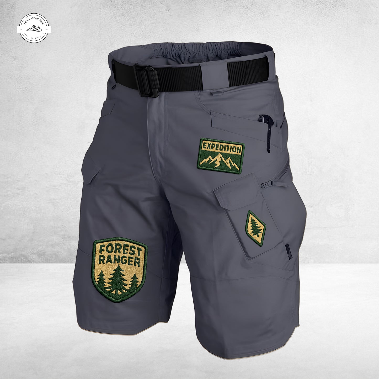 Trail Gear Hub Special Edition Front Pockets Men Shorts (Belt Not Included) LV03