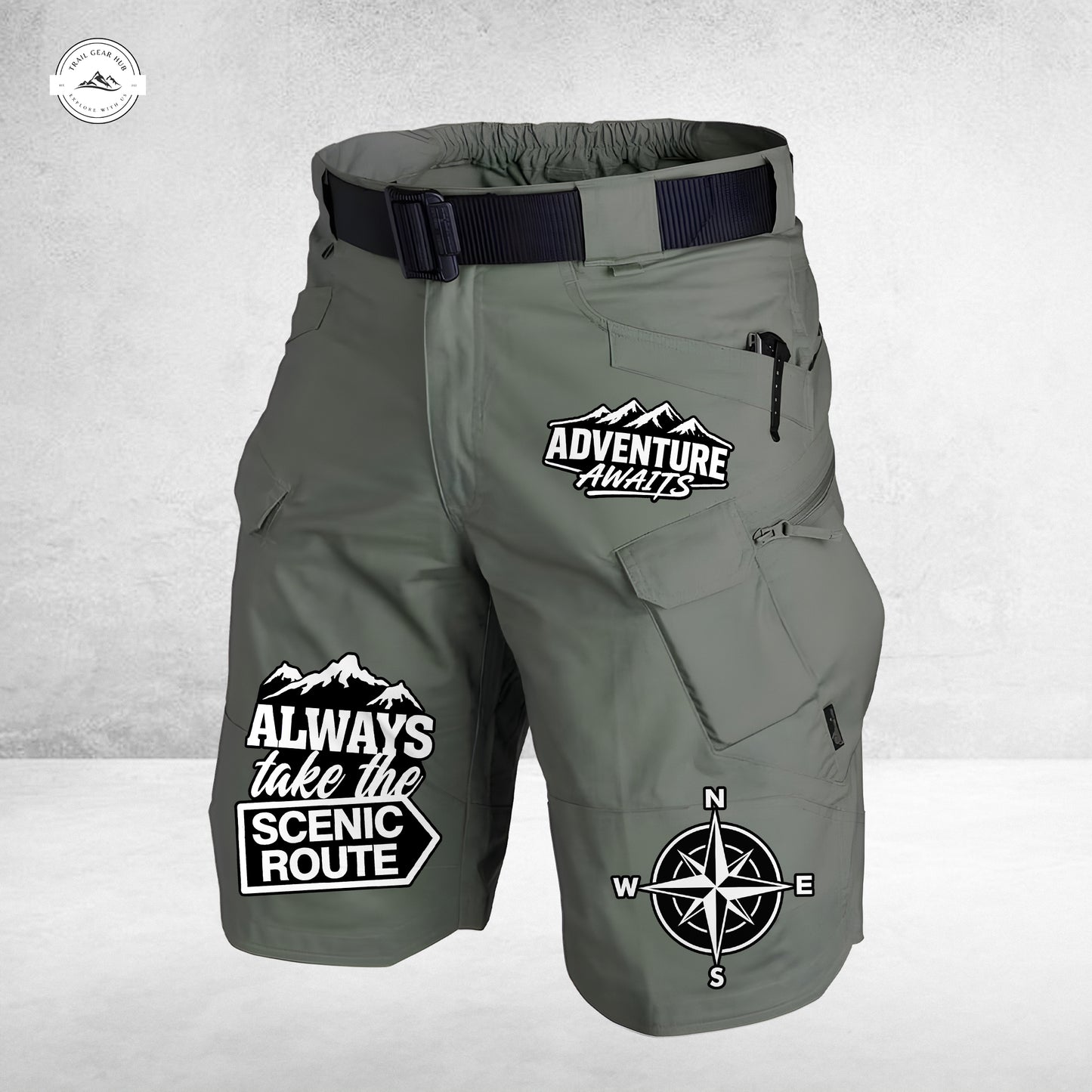 Trail Gear Hub Special Edition Front Pockets Men Shorts (Belt Not Included) LV04