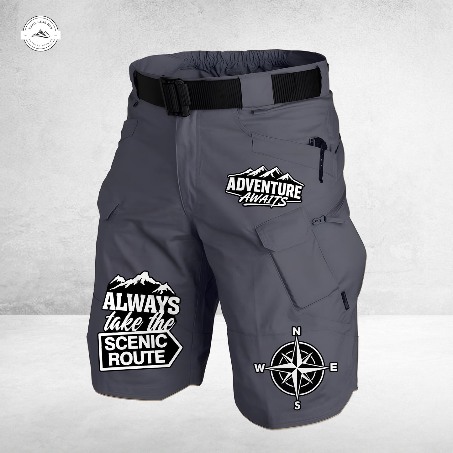 Trail Gear Hub Special Edition Front Pockets Men Shorts (Belt Not Included) LV04