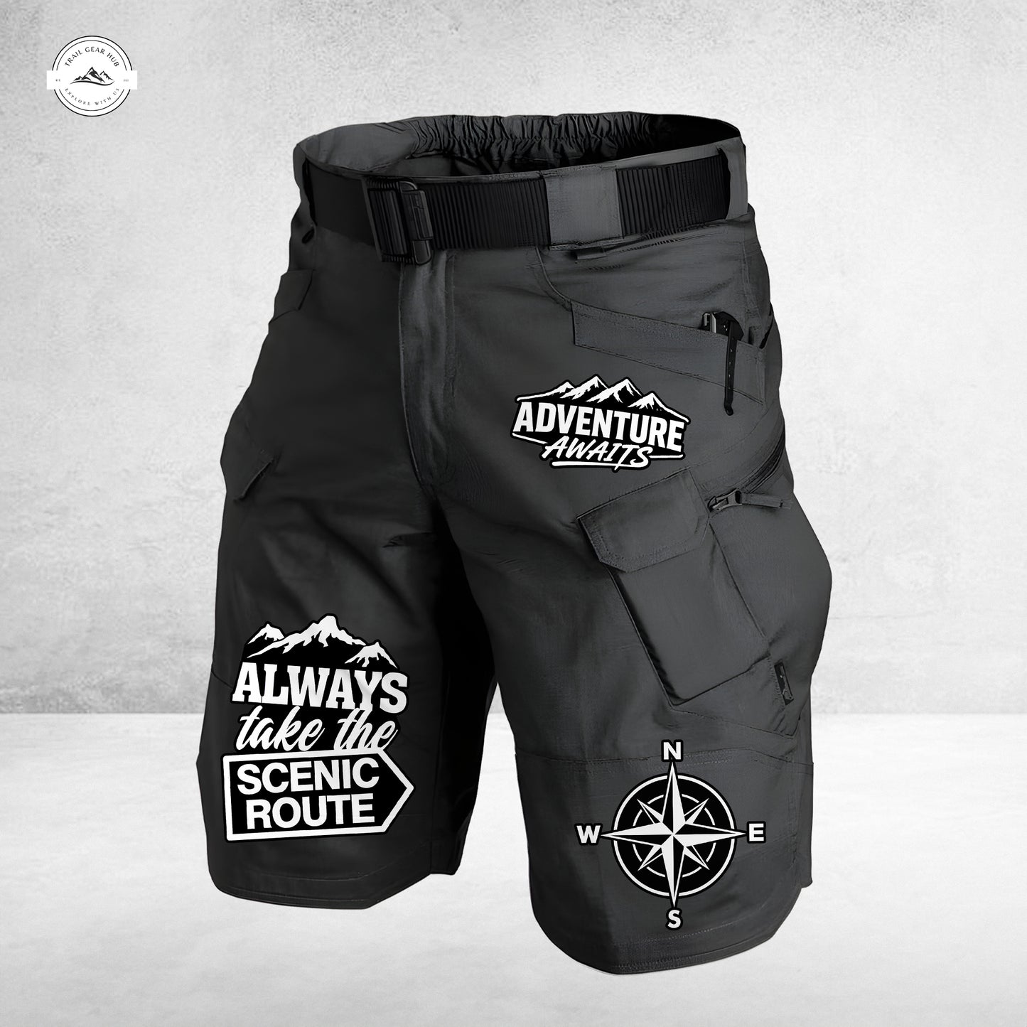 Trail Gear Hub Special Edition Front Pockets Men Shorts (Belt Not Included) LV04