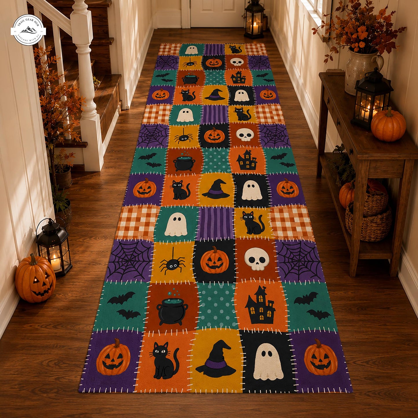 Halloween Patchwork Runner Carpet LV03
