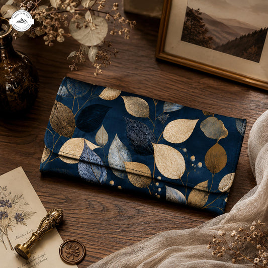 Vintage Botanical Long Folding Wallet LV03