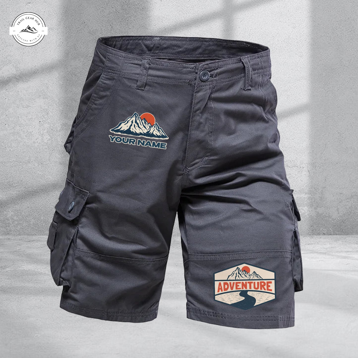 Trail Gear Hub Adventure Edition Multi-Pocket Cotton Sport Shorts LV04